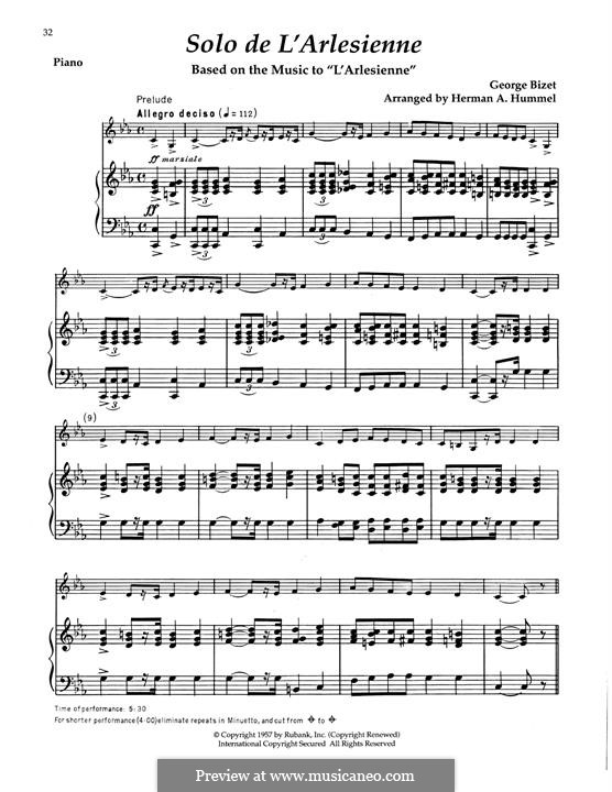Suite I: Solo De L'arlesienne by Georges Bizet