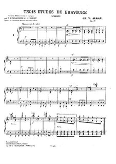 Trois études di bravoure (Scherzi), Op.16: Etude No.1 by Charles-Valentin Alkan