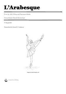 No.2 Arabesque: For flute and clarinet duet by Johann Friedrich Burgmüller