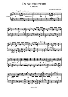 No.2 March: For piano by Pyotr Tchaikovsky