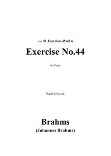 Exercises No.42-51: Exercise No.44 by Johannes Brahms