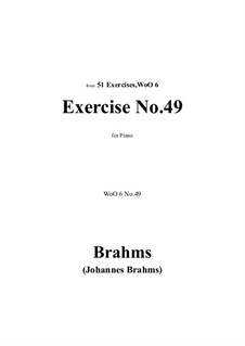 Exercises No.42-51: Exercise No.49 by Johannes Brahms