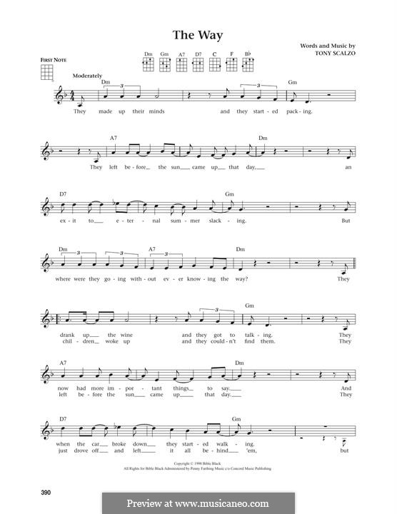 The Way (Fastball): For ukulele by Tony Scalzo