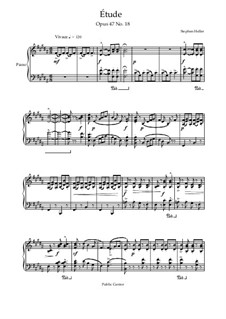 Twenty-Five Etudes, Op.47: Etude No.18 by Stephen Heller