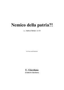 Andrea Chenier: Nemico della patria by Umberto Giordano