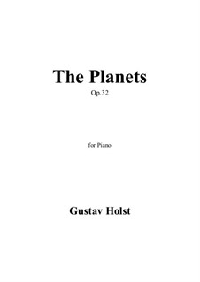 Complete Suite: For piano by Gustav Holst