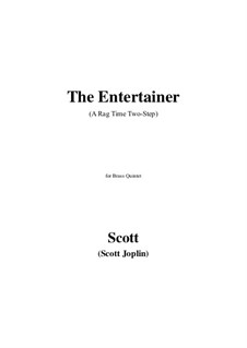 The Entertainer: For brass quintet by Scott Joplin