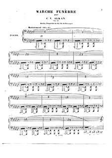 Marche funèbre (Funeral March) for Piano, Op.26: For a single performer by Charles-Valentin Alkan