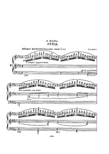 Three Etudes for Piano, Op.3: Three Etudes for Piano by Felix Blumenfeld