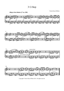 3+2-Step - Elementary 5-Finger-Position Piano Piece in 5/8 Time with Modal Flavor: 3+2-Step - Elementary 5-Finger-Position Piano Piece in 5/8 Time with Modal Flavor by Nicole DiPaolo