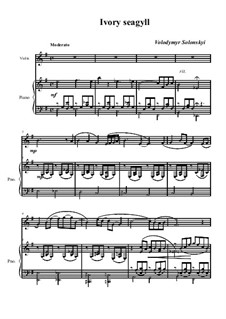 Чайка из слоновой кости: Для скрипки и фортепиано by Vladimir Solonskiy