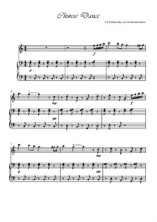 No.6 Chinese Dance: For flute and piano – score, solo part by Pyotr Tchaikovsky