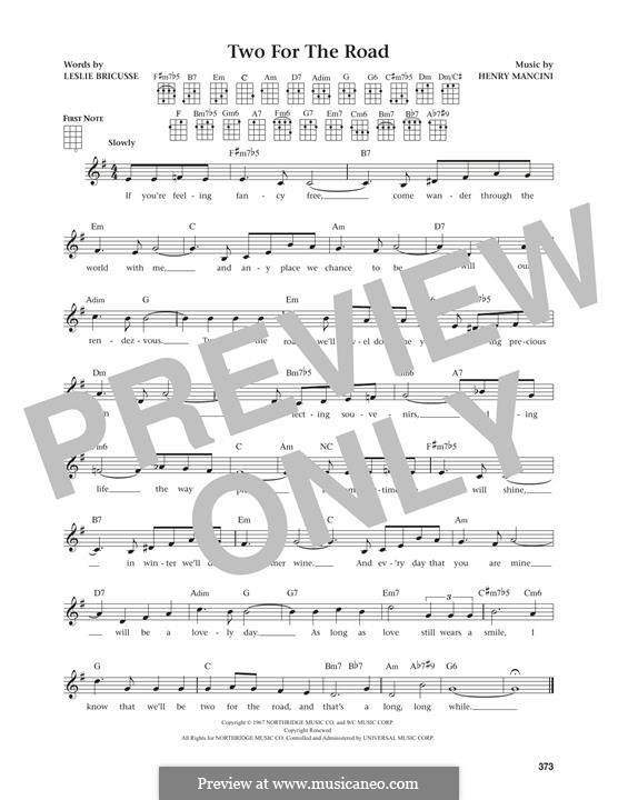 Two for the Road: For ukulele by Henry Mancini