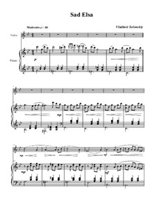 Sad Elsa: For violin and piano by Vladimir Solonskiy
