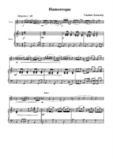Humoresgue: For violin and piano by Vladimir Solonskiy
