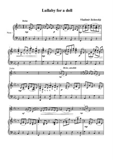Lullaby for a doll: For violin and piano by Vladimir Solonskiy