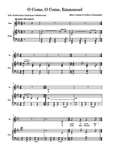 O Come, O Come, Emmanuel by N. Groenendyk - sheet music on MusicaNeo