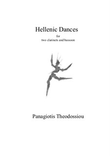 Hellenic Dances: For two clarinets and bassoon, Op.47h by Panagiotis Theodossiou