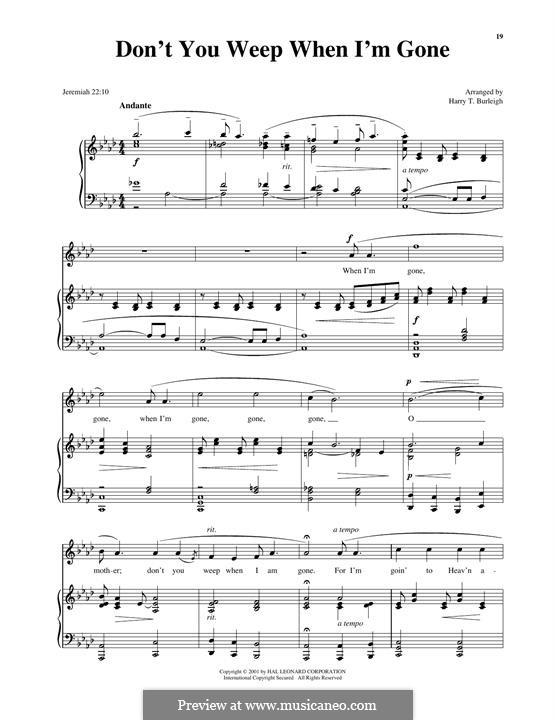 Don't You Weep When I'm Gone: Don't You Weep When I'm Gone by folklore