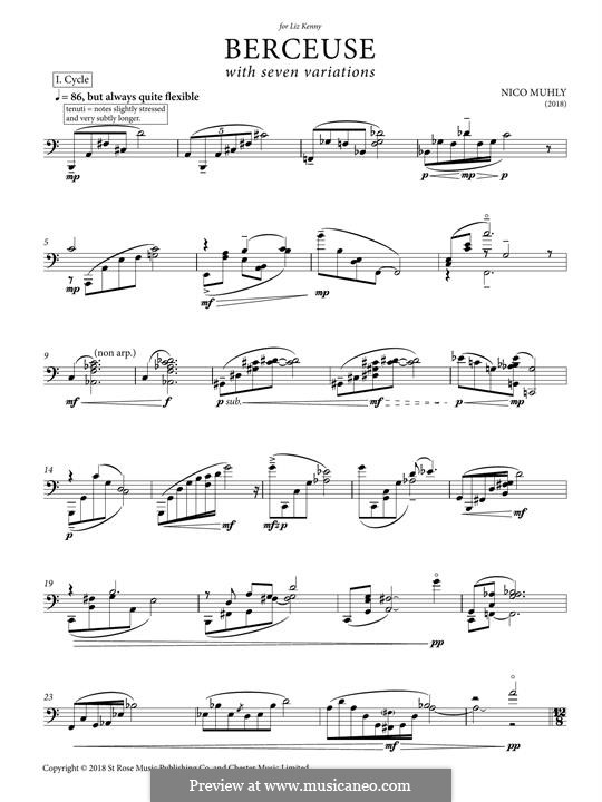 Berceuse with seven variations: Berceuse with seven variations by Nico Muhly