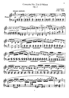 Concerto for Violin and Orchestra No.2 in D Minor, Op.2: Version for violin and piano by Louis Spohr