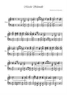 Musik zu Athalia (Music to Athalie), Op.74: Marche Solennelle, for piano by Felix Mendelssohn-Bartholdy