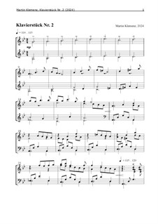 Klavierstück Nr.2 (2024): Klavierstück Nr.2 (2024) by Martin Klemenz