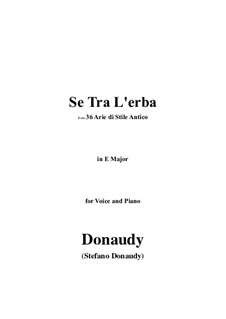 Volume I: Se Tra L'erba by Stefano Donaudy