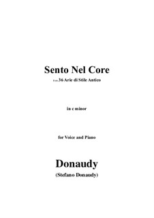 Volume I: Sento Nel Core by Stefano Donaudy
