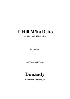 Volume I: E Filli M'ha Detto by Stefano Donaudy