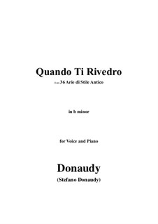 Volume I: Quando Ti Rivedro by Stefano Donaudy