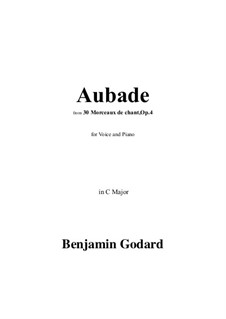 Thirty Songs, Op.4: No.30 Aubade (à deux voix) in C Major by Benjamin Godard