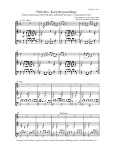 Prüft alles - Keep the good things: Posaunenchor / Ensemble by Carina Becher