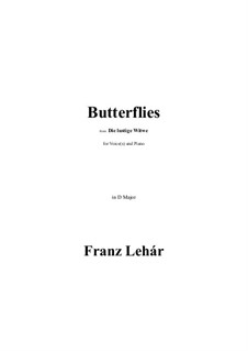 Die Lustige Witwe: Butterflies in D Major by Franz Lehár