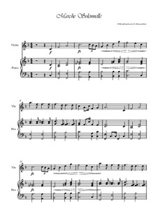 Musik zu Athalia (Music to Athalie), Op.74: Marche Solennelle, for violin and piano by Felix Mendelssohn-Bartholdy