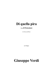 Di Quella Pira: F Major by Giuseppe Verdi
