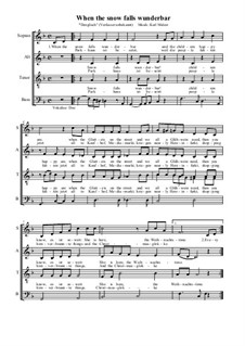 When the snow falls wunderbar: Chor by Karl Melzer