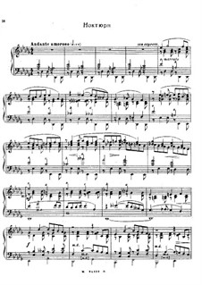 Suite on the Name 'Sascha', Op.2: Nocturne by Alexander Glazunov