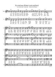 Es wird nun Winter weit und breit: Chor by Karl Melzer