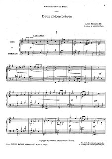 Two Short Pieces for Piano: Two Short Pieces for Piano by Louis Marie Francois Andlauer