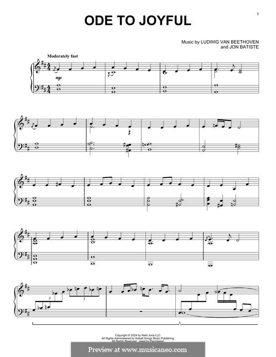 Ode To Joyful: Ode To Joyful by Ludwig van Beethoven, Jon Batiste