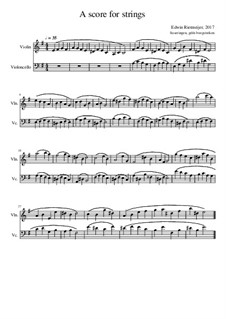 A Score for Strings: A Score for Strings by Edwin Rietmeijer