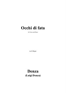 Occhi di fata: G Major by Luigi Denza