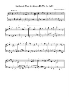 Suite in G Minor: Sarabande 'Dieu des enfers' de Lully by Jean-Henri d'Anglebert