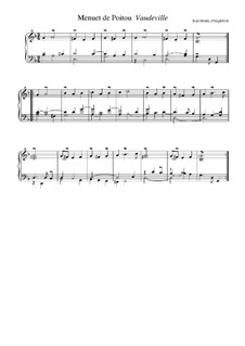 Suite in G Minor: Menuet de Poitou. Voudeville by Jean-Henri d'Anglebert