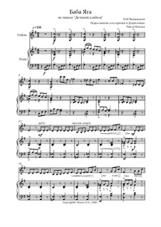 No.20 The Old Witch (Baba-Yaga): For violin and piano by Pyotr Tchaikovsky