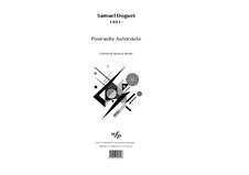 Doguet – Poursuite Autoroute, Bass Clarinet & recorded Tape: Doguet – Poursuite Autoroute, Bass Clarinet & recorded Tape by Samuel Doguet