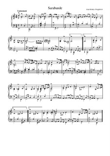 Suite in D Minor: Sarabande by Jean-Henri d'Anglebert