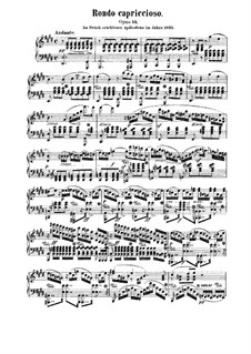Rondo Capriccioso, Op.14: For piano by Felix Mendelssohn-Bartholdy