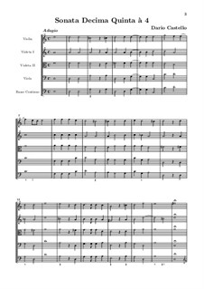 Sonata for Strings and Basso Continuo No.10: Sonata for Strings and Basso Continuo No.10 by Dario Castello
